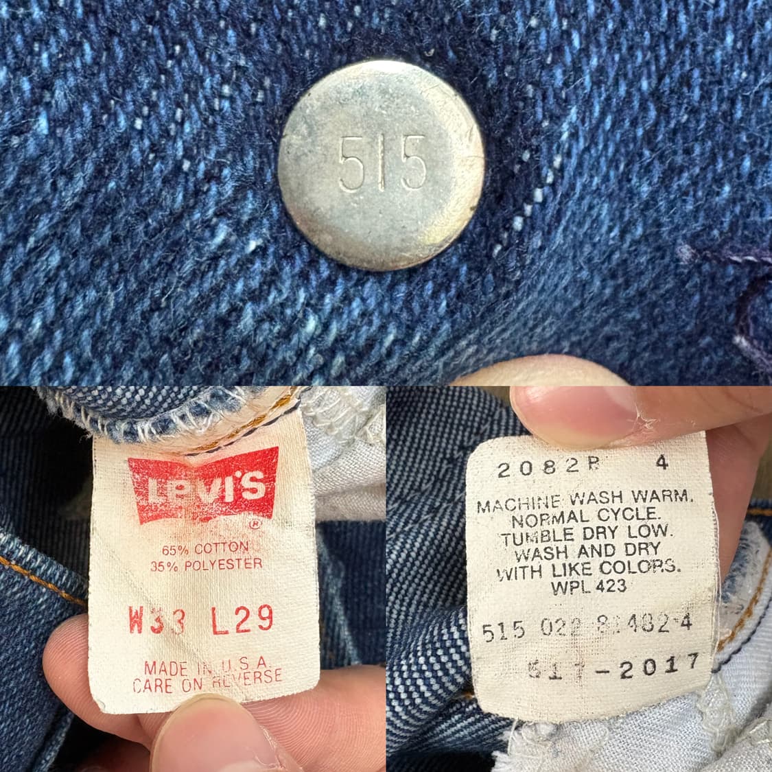 80s USA 리바이스 Levi’s 517 데님 팬츠 상품이미지10