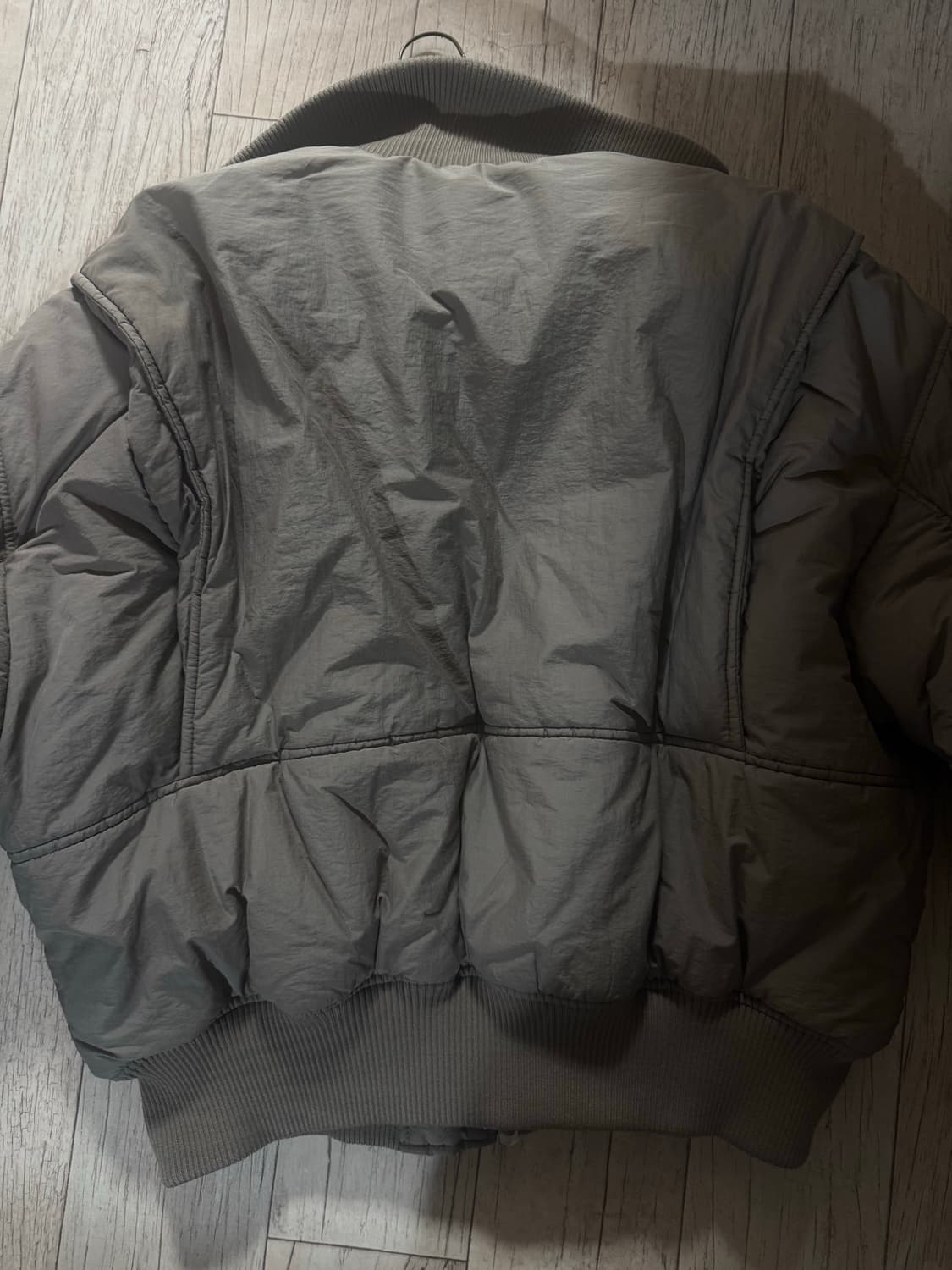 알렌느 하이넥 봄버 카키 베이지 상품이미지4