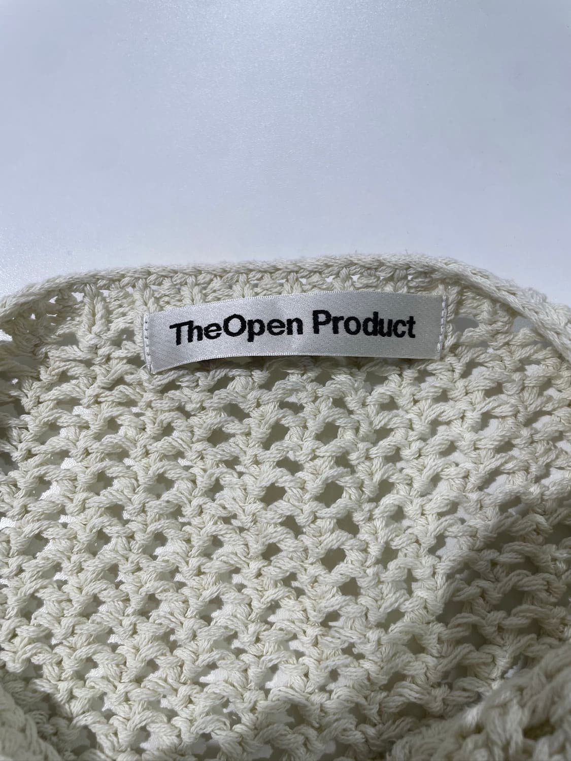 더 오픈 프로덕트 아이보리 크로셰 투 웨이 집업 가디건 상품이미지7