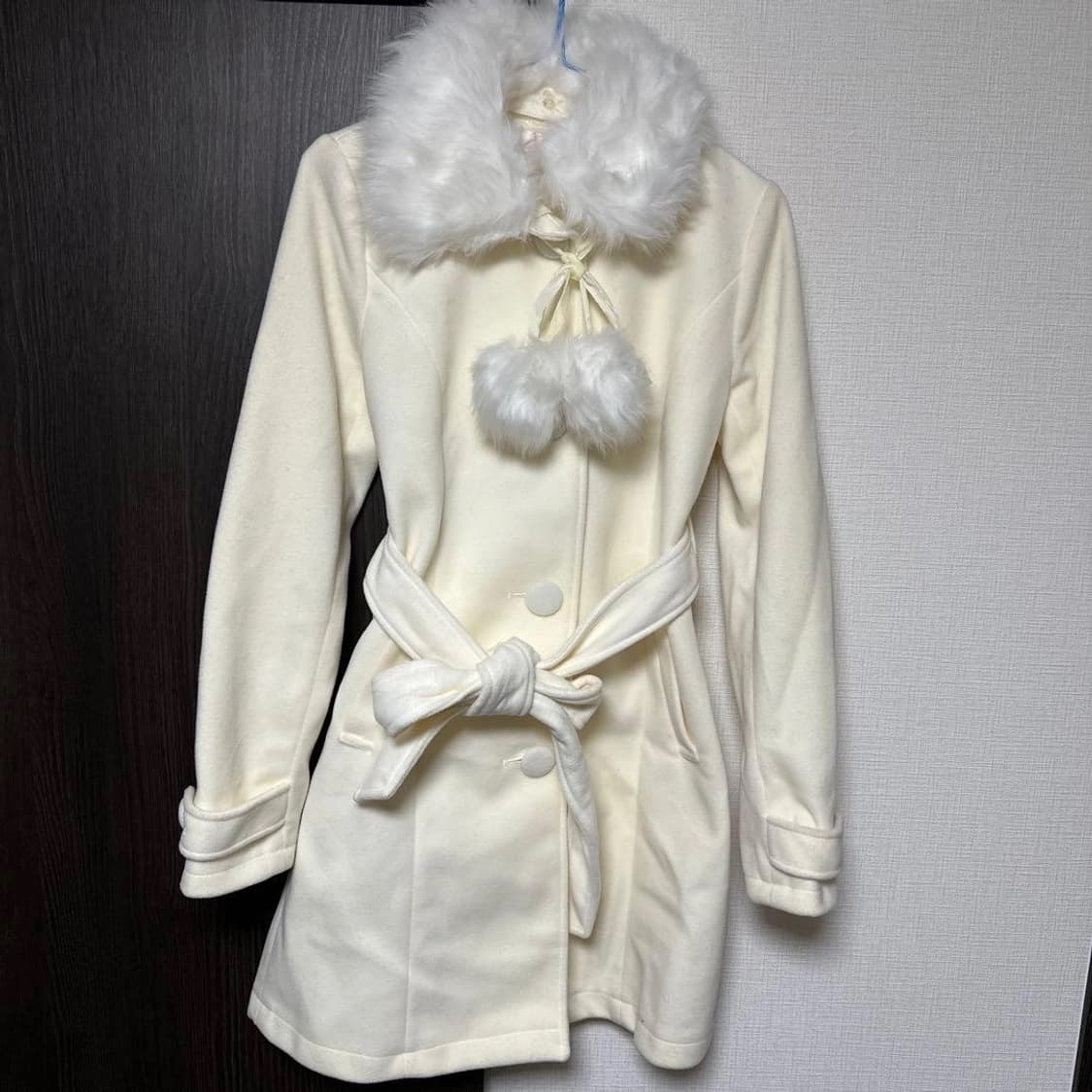 리즈리사 히메갸루 폼폼이 코트 달천깔 상품이미지1