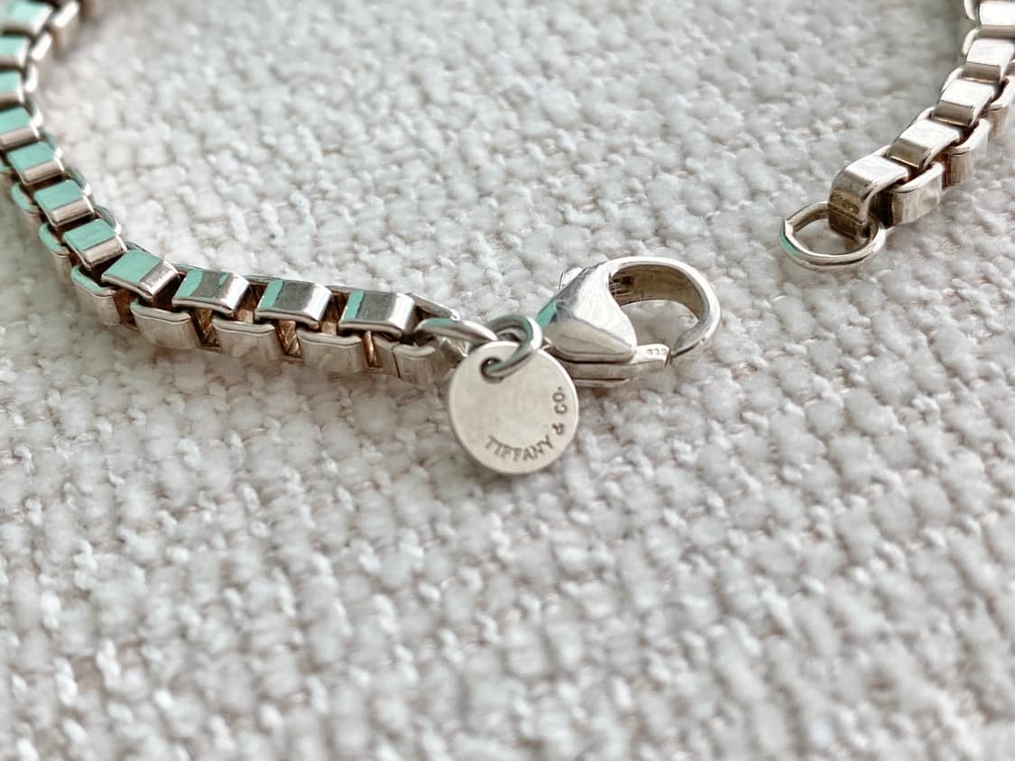 티파니 실버 베네치안 팔찌 18.5CM 남녀공용(컨디션굿) 상품이미지3