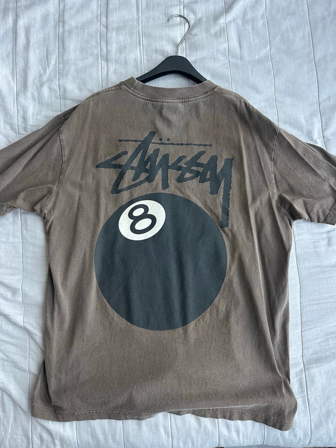 스투시 8볼 brown 반팔티 상품이미지2