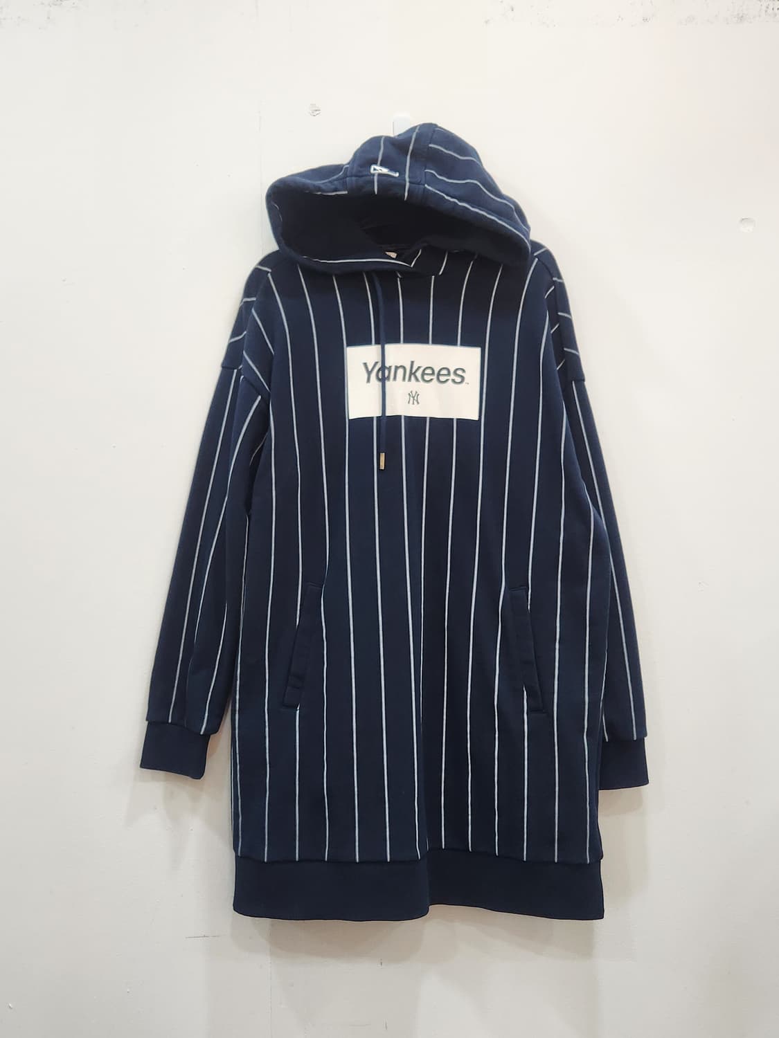 [90] MLB 뉴욕 양키스 스트라이프 후드 원피스  90사이즈 상품이미지1