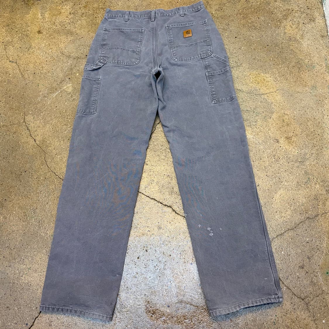 00s USA 빈티지 칼하트 샌드스톤 싱글니 2중안감 워크팬츠 상품이미지6