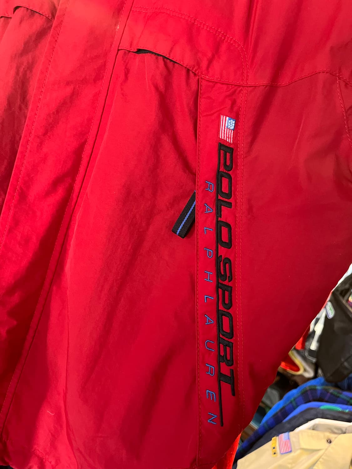 폴로 스포츠 RL-67 레드 테크 자켓 상품이미지3