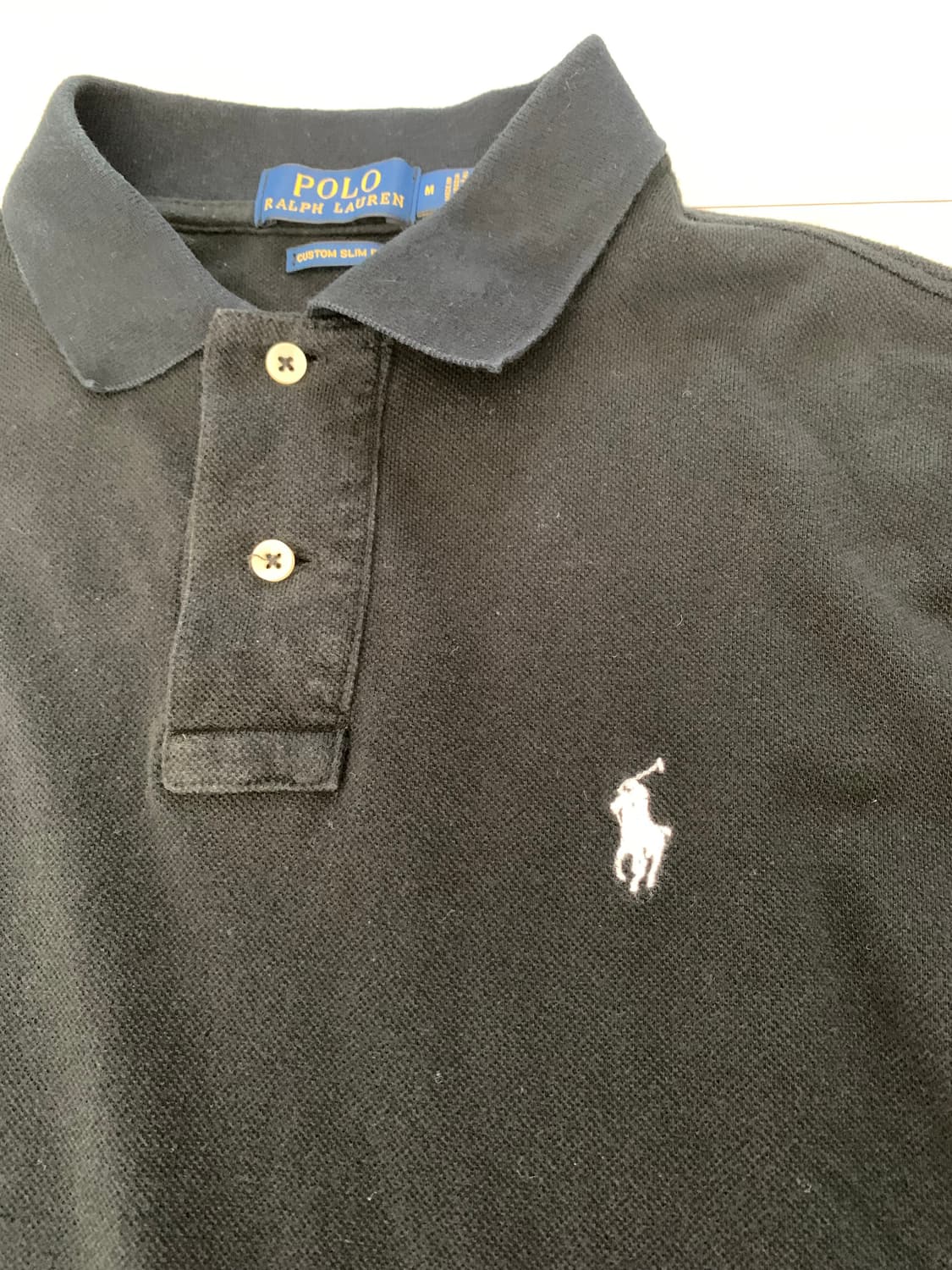 폴로 랄프로렌 블랙 긴팔 폴로티 상품이미지2