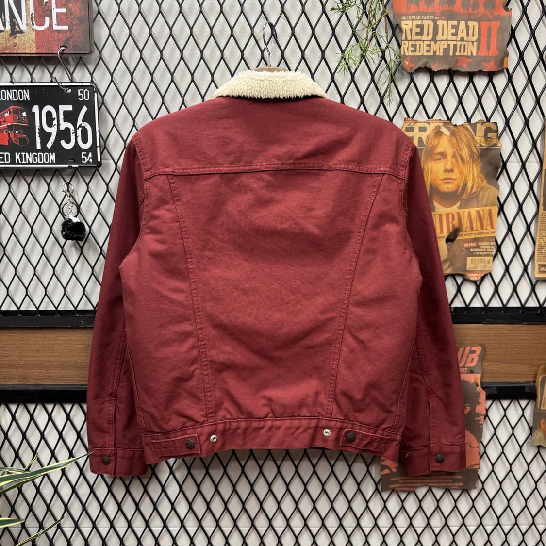 리바이스 타입 3 쉐르파 트러커 자켓 와인 상품이미지2