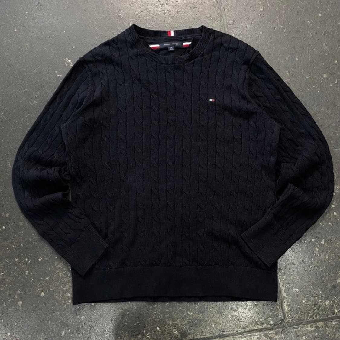 타미힐피거 꽈배기 니트 스웨터100  상품이미지1