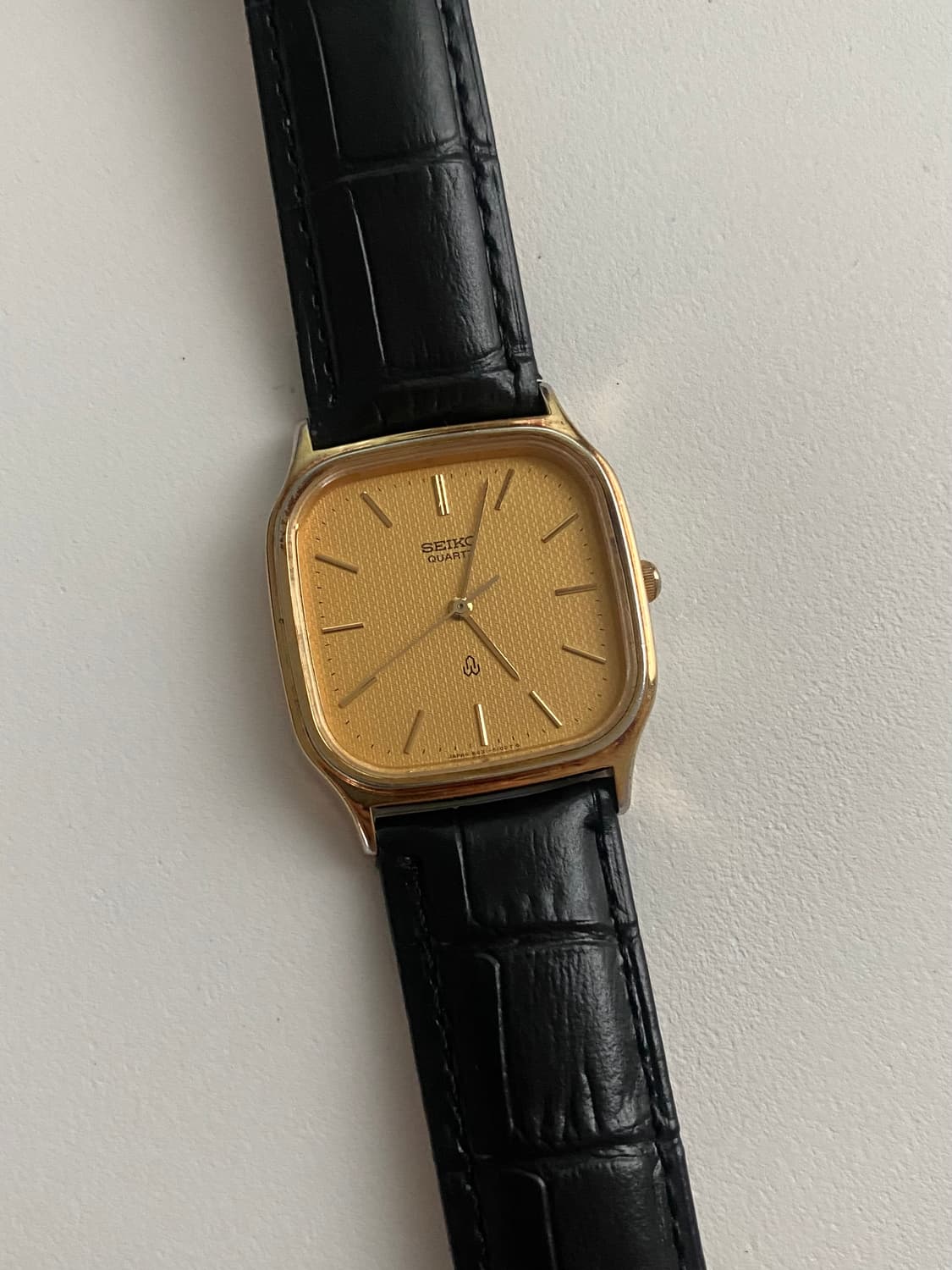 Seiko 세이코 쿼츠 스퀘어 골드 상품이미지3
