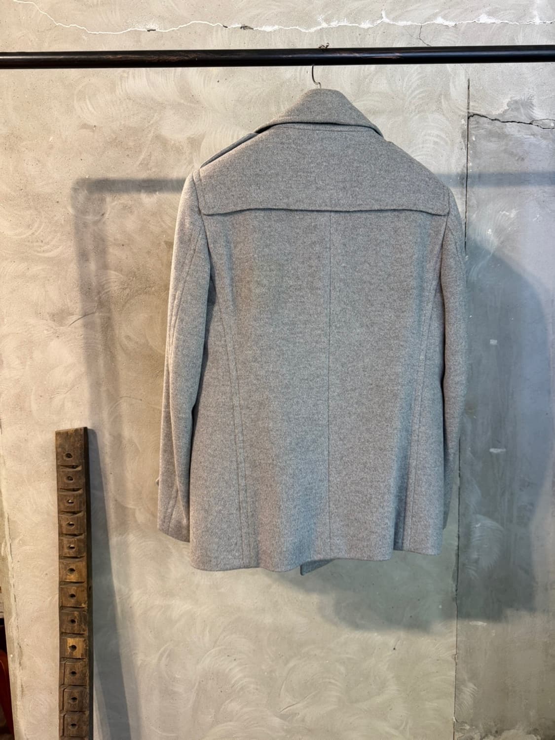 버버리 캐시미어 헤비멜톤울 피코트 100 상품이미지4