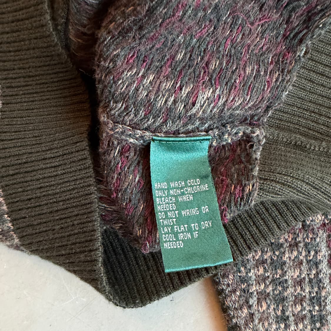 랄프로렌 하운드체크 니트 집업 상품이미지7