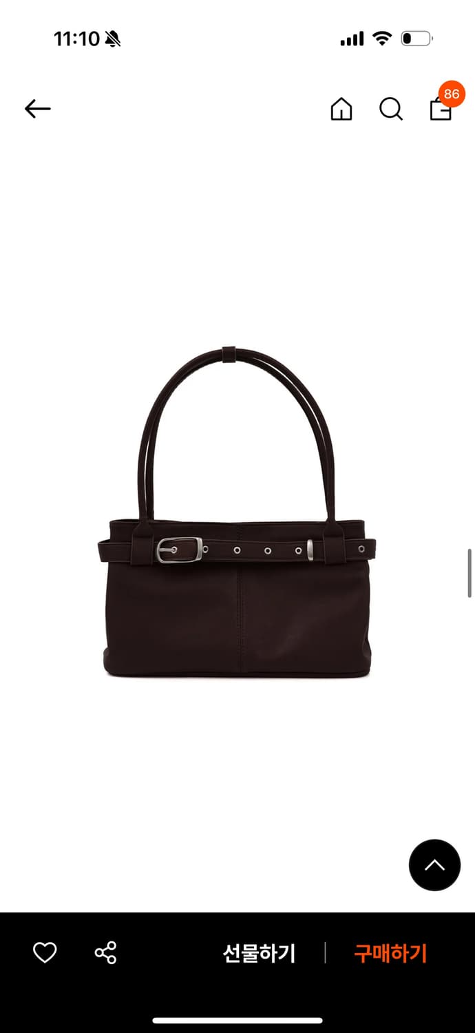 여밈 벨티드 보트 백 (에스프레소)  상품이미지3