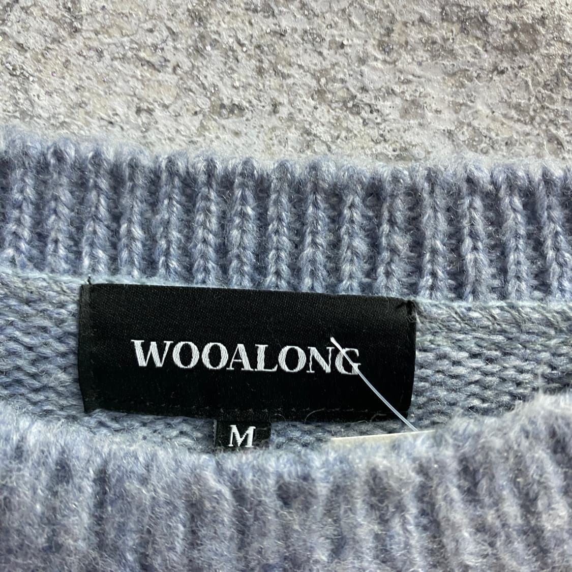 우알롱 그라데이션 헤어리 스트라이프 니트 스웻  B4294 상품이미지6