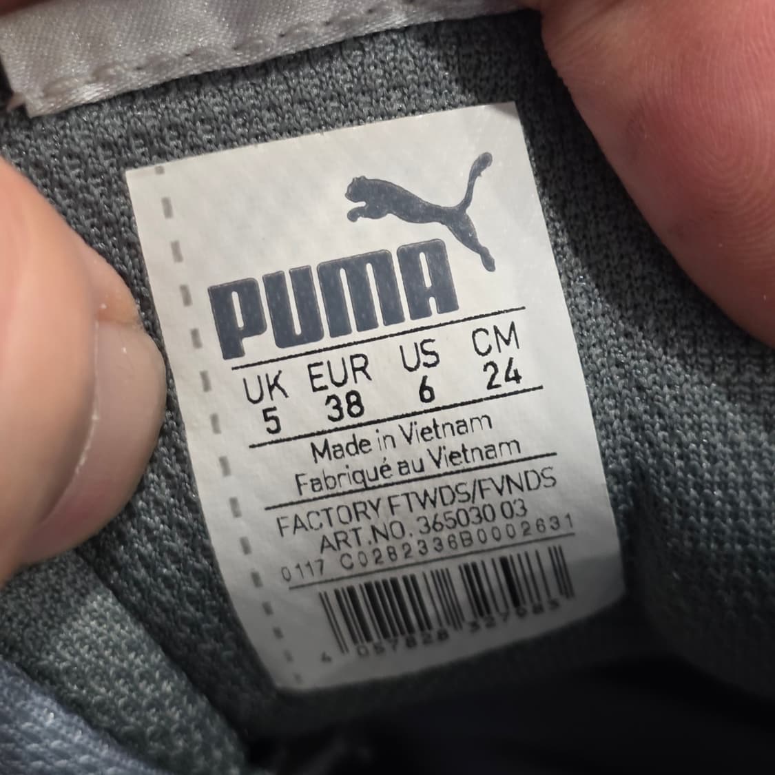 7q-9:푸마 런닝 스타일 메쉬레더 조합 스니커즈(240)-거의새거 상품이미지10