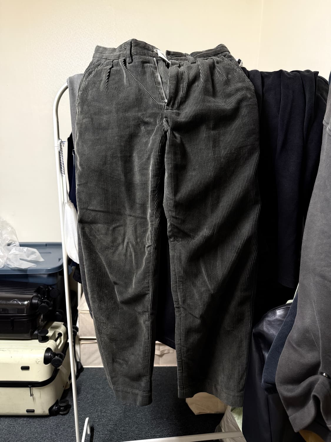 카키스 Khakis 코듀로이 Common Pant 블랙 올리브 S 상품이미지1