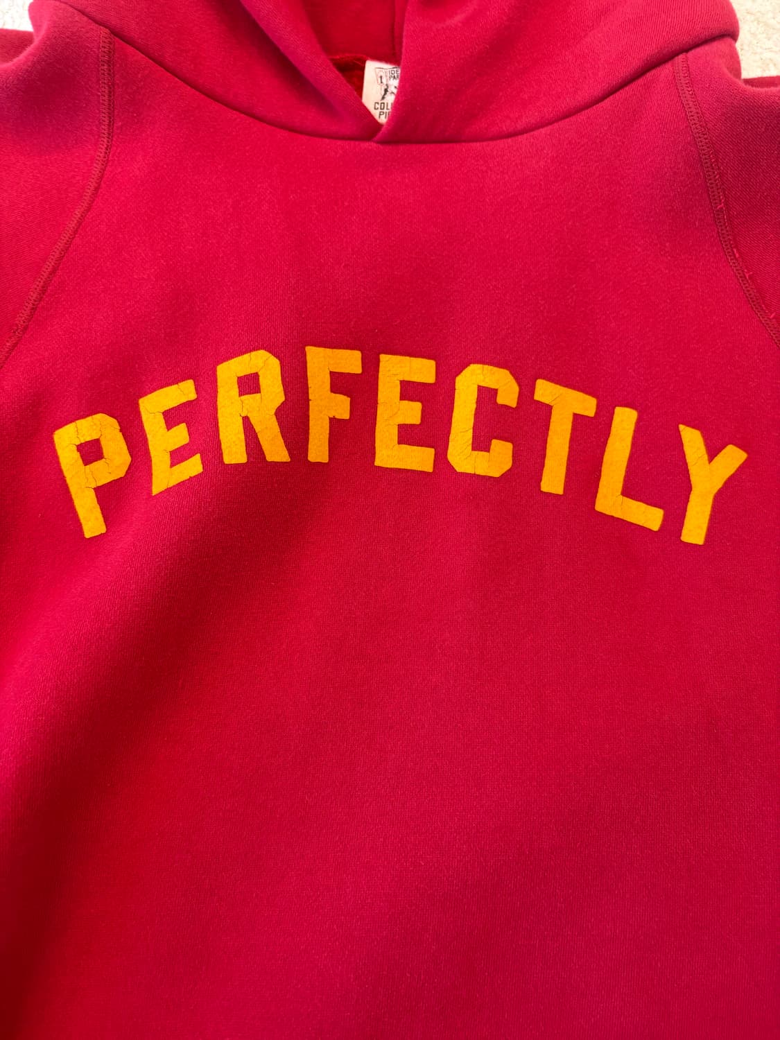 [L]컬렉트피시스 래글런 후디 레드 상품이미지2