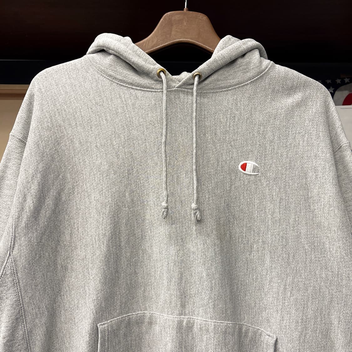 00s 챔피온 리버스위브 스몰로고 헤비코튼 후드티 N1218 상품이미지3