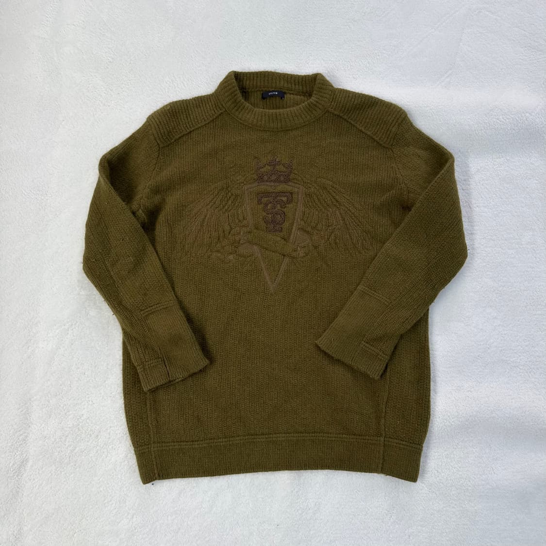 90 시스템 카키 앙고라 니트 0303T 상품이미지1