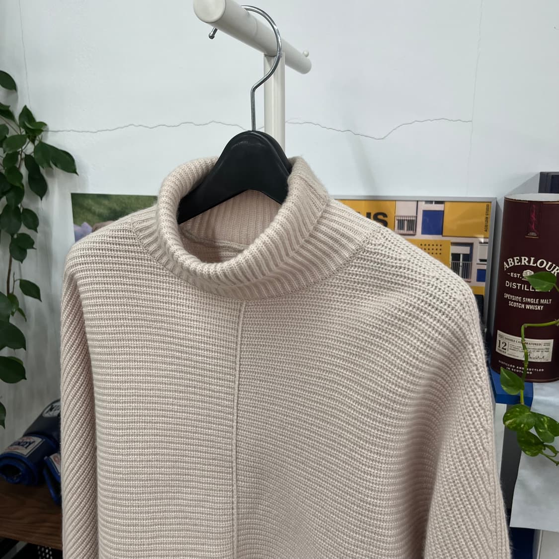 마인 캐시미어 블렌드 터틀넥 트임니트 F 상품이미지2