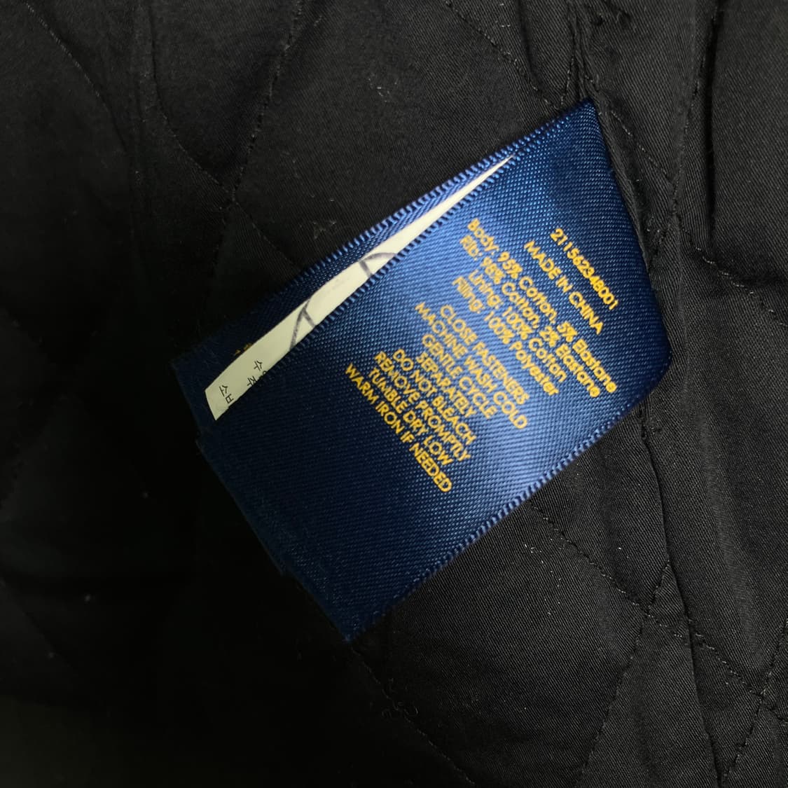 폴로 랄프로렌 블랙 코튼 라이더 자켓 M 상품이미지9