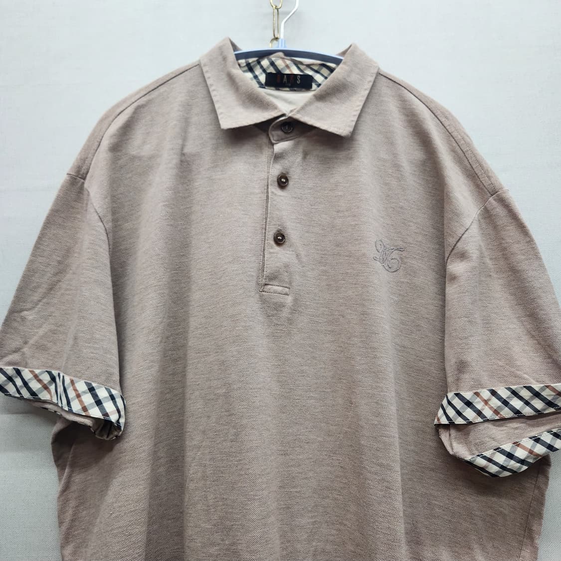 닥스 로고 소매 디테일 반팔카라 110(XL) 상품이미지2