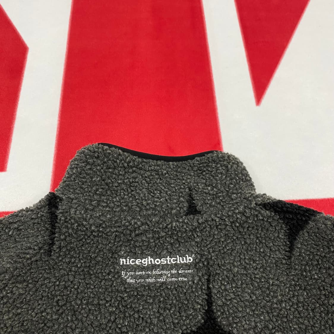 나이스고스트클럽 플리스자켓 S 실측 M  상품이미지4