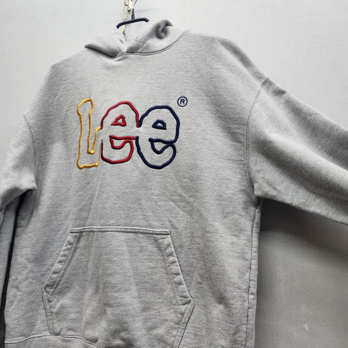 LEE 리 멀티컬러 로고자수 후드티 S(L) 남여공용 상품이미지3