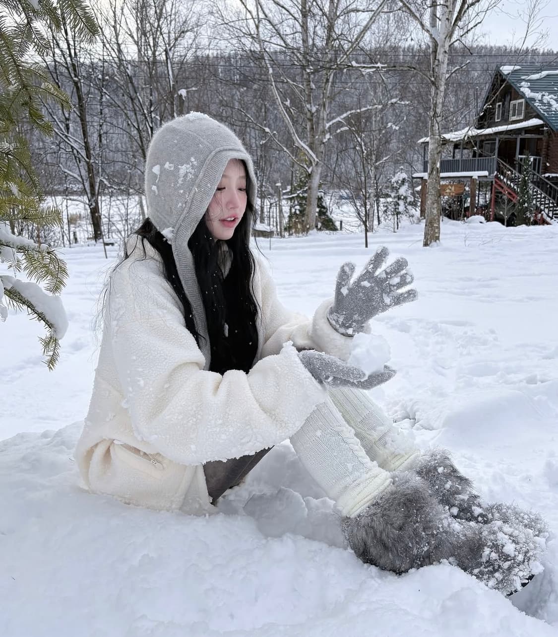 더바넷 익스클루시브 바라클라바 그레이 상품이미지2