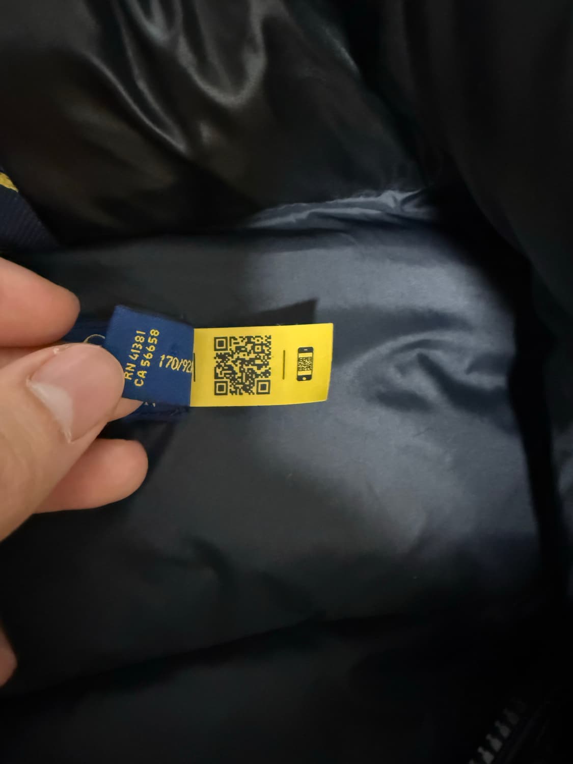 폴로 덕다운 유광패딩 s 새상품급 상품이미지3