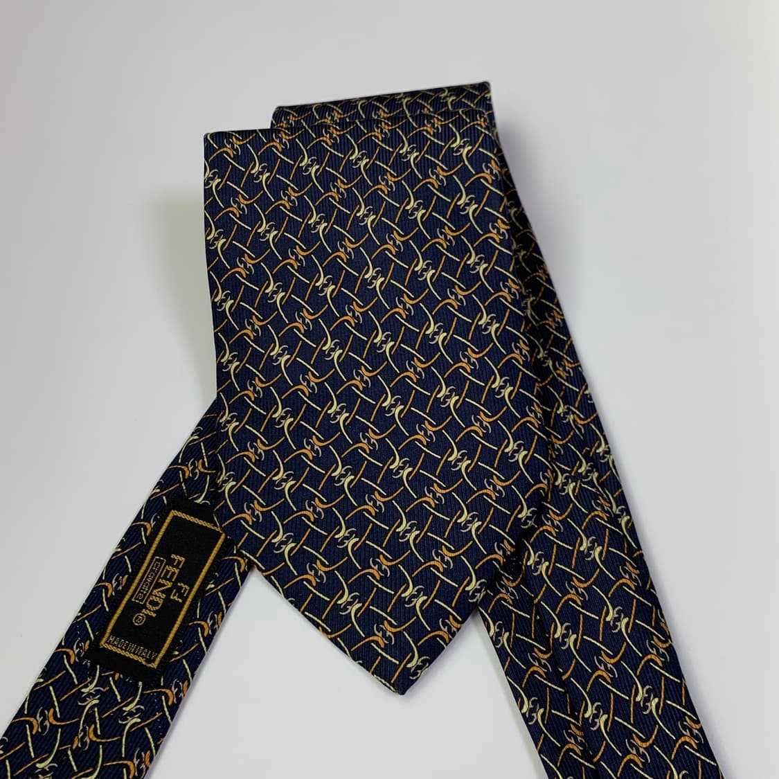 펜디(FENDI) FF모노그램 기하학적패턴 명품넥타이 A+등급 상품이미지1