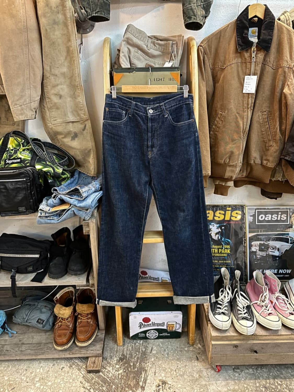 90s 에비수 초판 셀비지 데님 상품이미지3