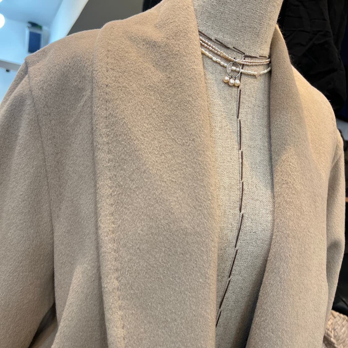 Zelal MOTOMACHI 앙고라 롱 코트 상품이미지8