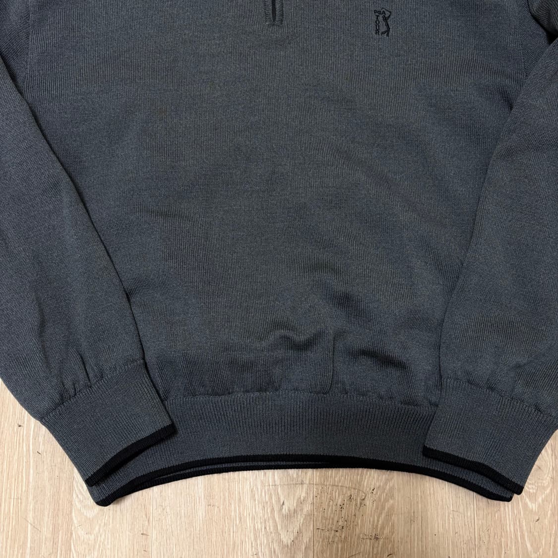 PGA 남성 골프웨어 반집업 방풍 니트 XL/105  상품이미지4