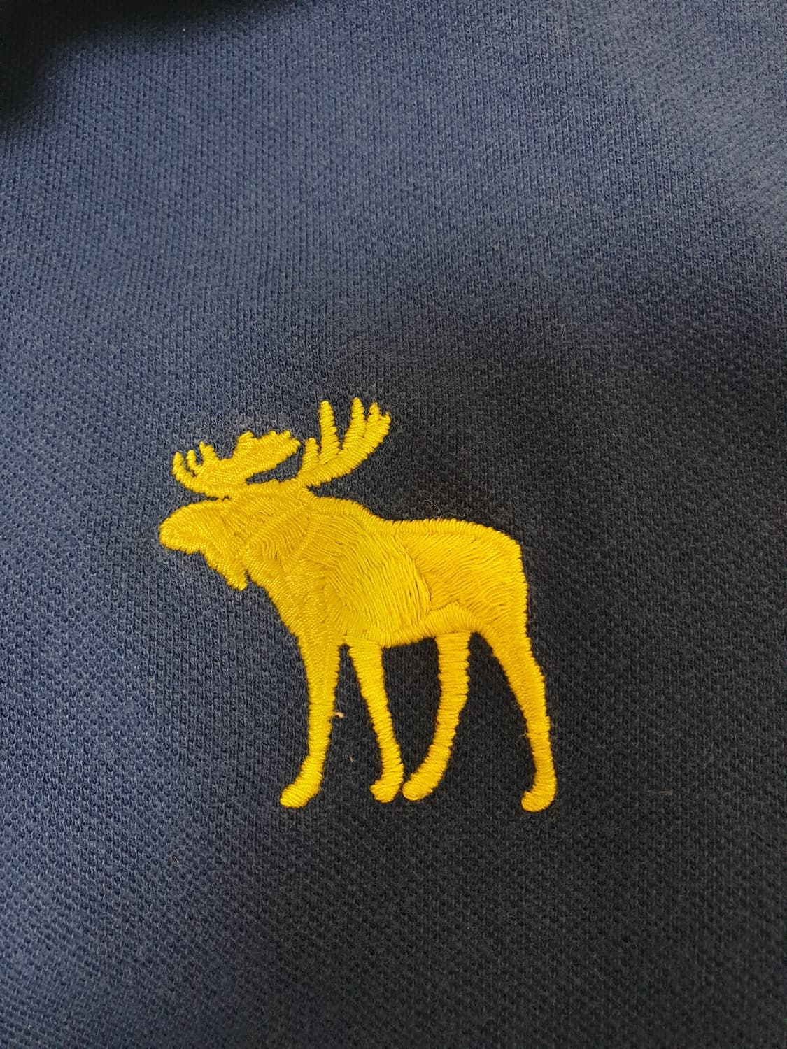 [남성] 아베크롬비앤피치 정품 네이비 반팔 카라티 상품이미지3