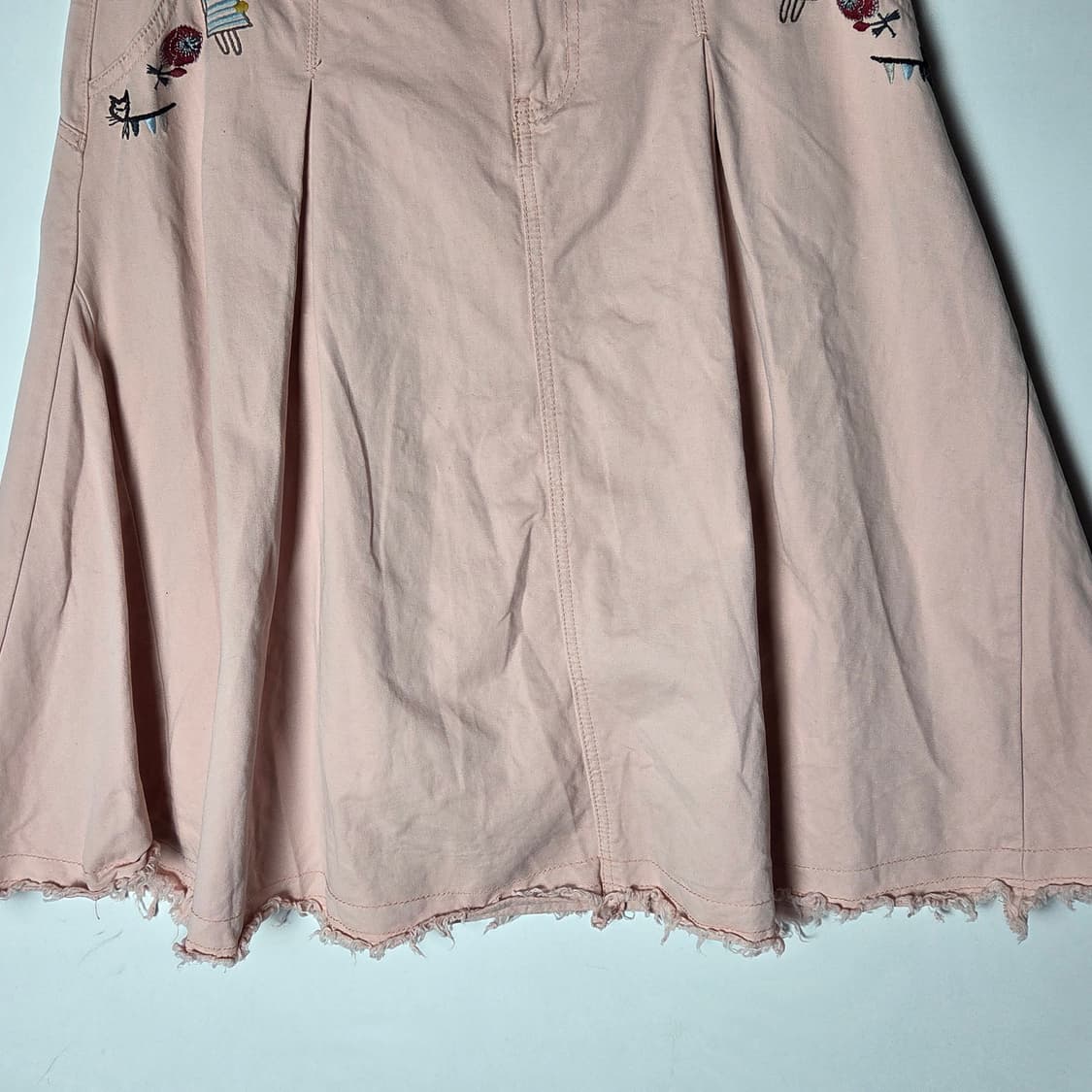 [JPN] 빈티지 큐티자수 플리츠 미디스커트 상품이미지4