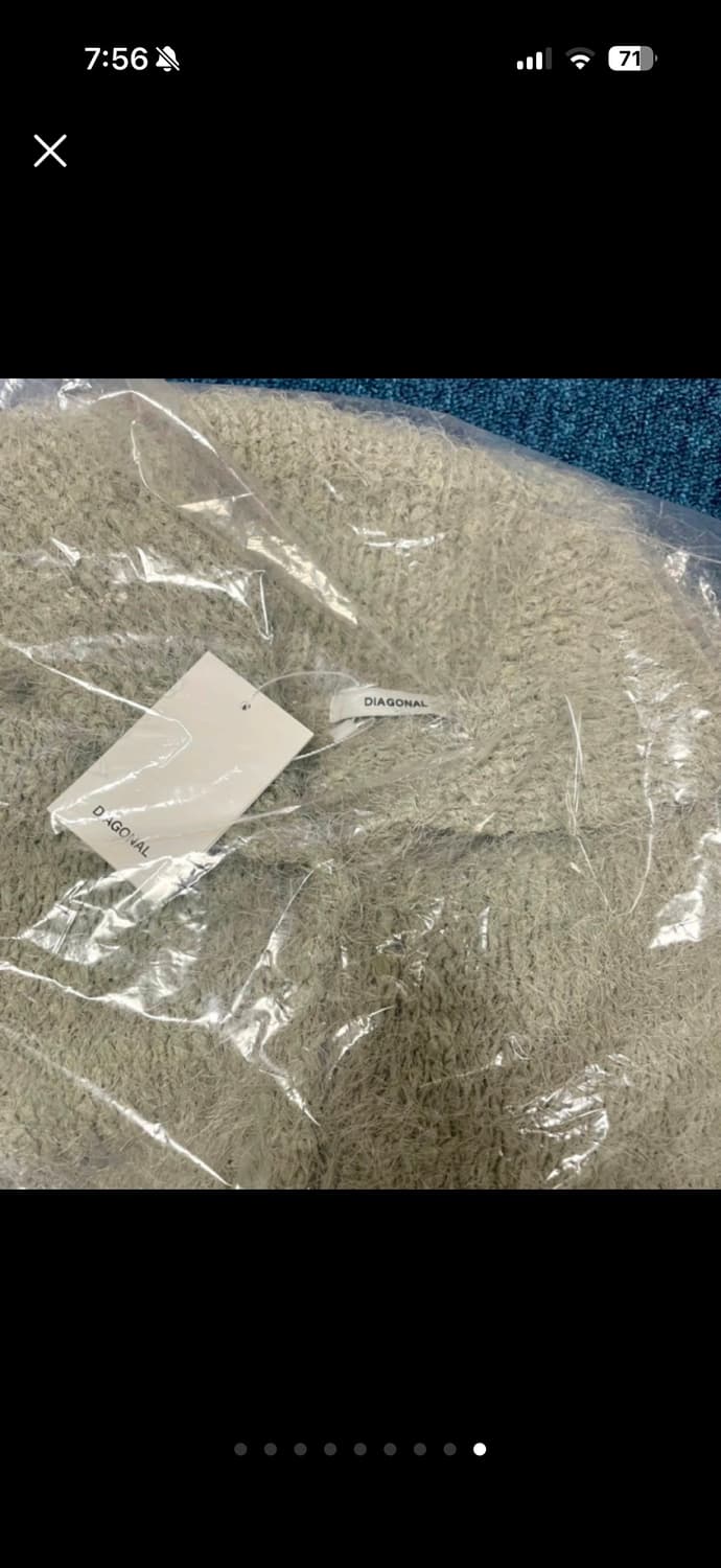 새상품) 다이애그널 가디건 세일러니트가디건 민트 그레이 상품이미지9