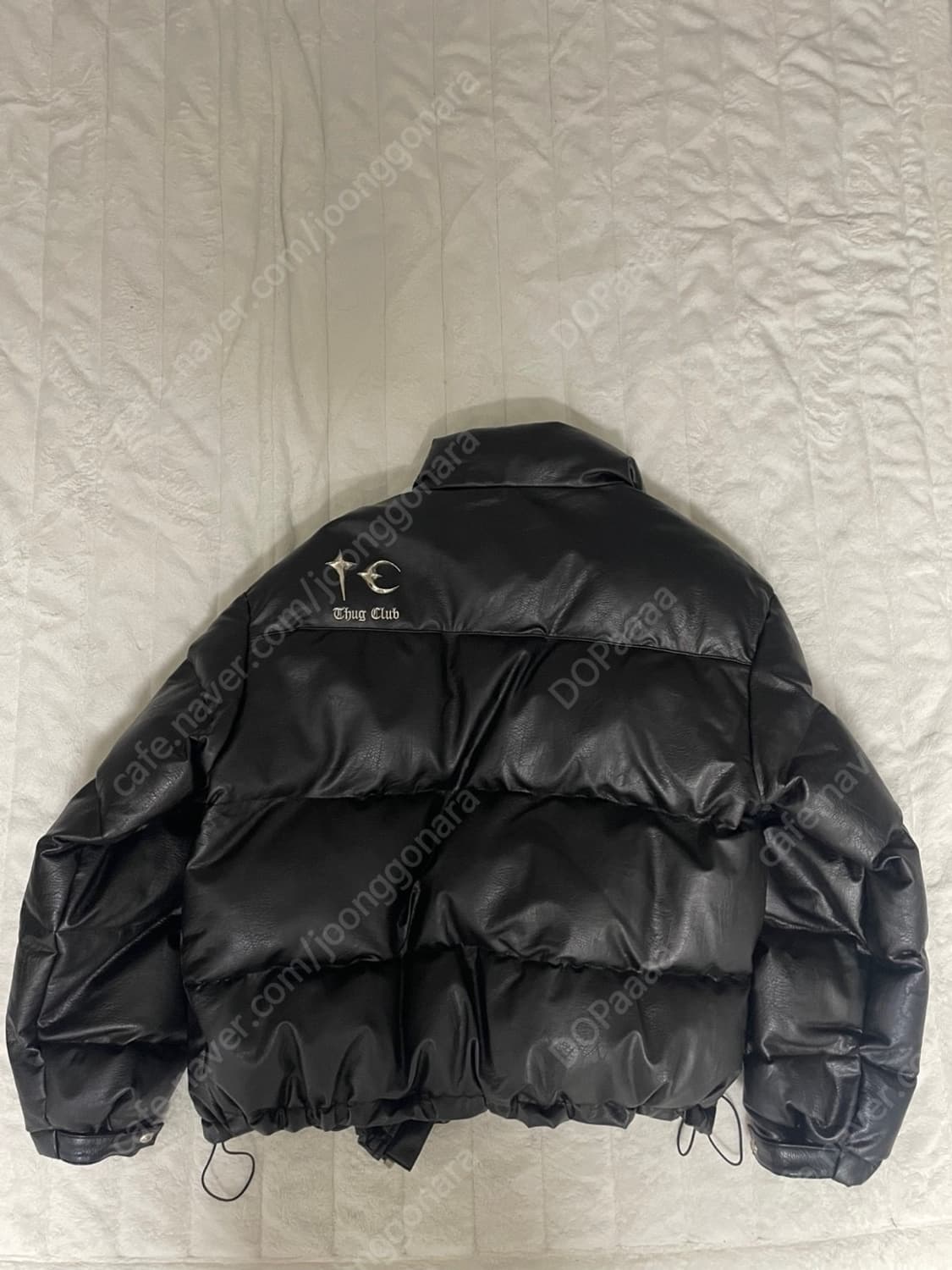 떠그클럽 레더 패딩 블랙 초판 3사이즈 상품이미지2