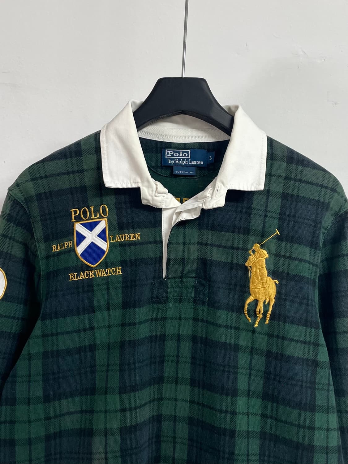  폴로 랄프로렌 빅포니 블랙와치 pk 럭비 카라긴팔티 (on.262) 상품이미지2