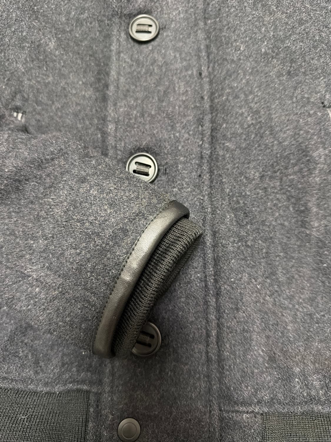 차콜 투웨이 숏코트 후드 자켓 체크안감 더블코트 상품이미지7