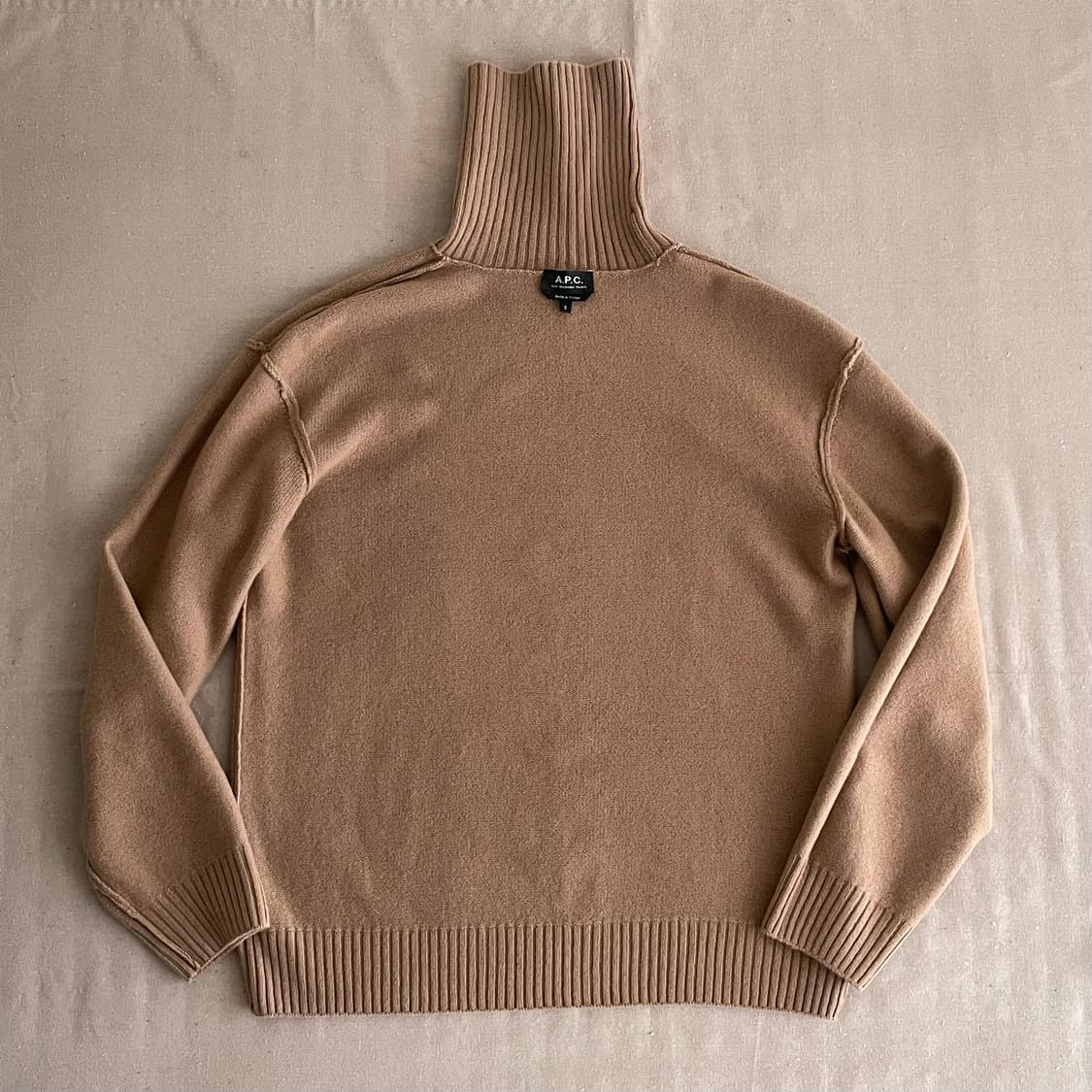 아페쎄 터틀넥 카멜 남성 S 23FW / 미사용품 상품이미지7