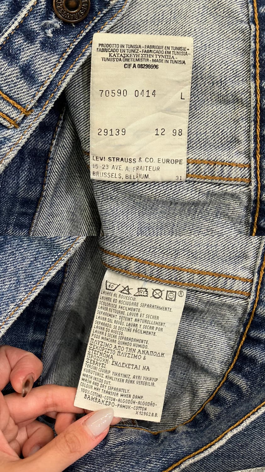 (L) 90s Levi's 리바이스 트러커 데님 자켓 상품이미지9