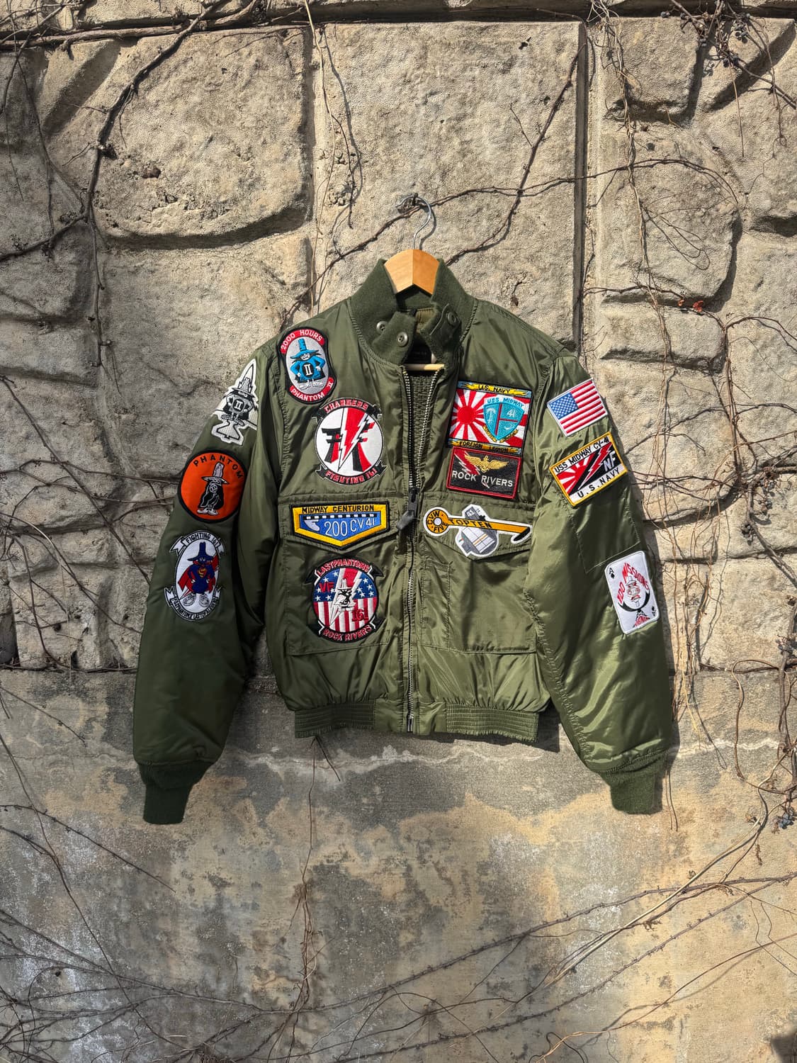 90s spiwak 미해군 usn g-8 wep 항공 점퍼 자켓 풀패치 상품이미지1