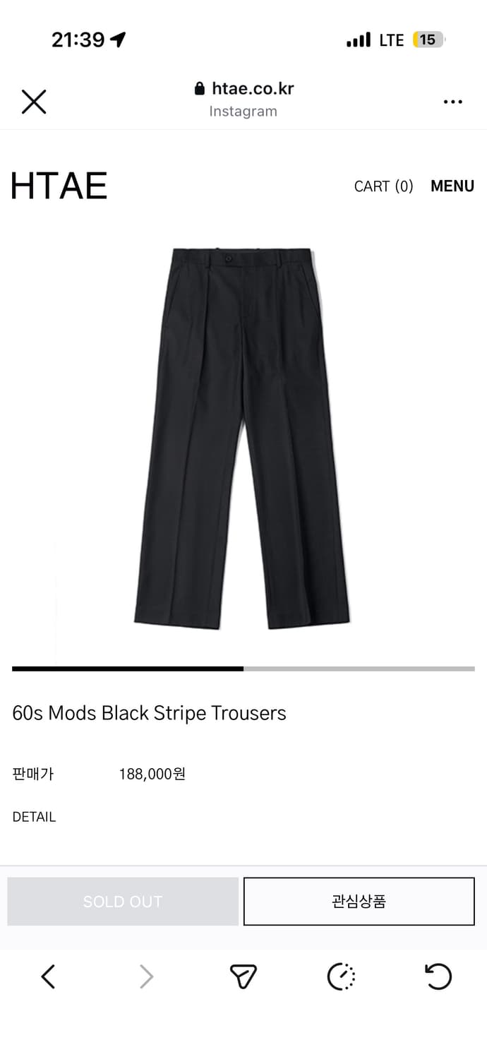 htae 60s mods trouser 상품이미지1