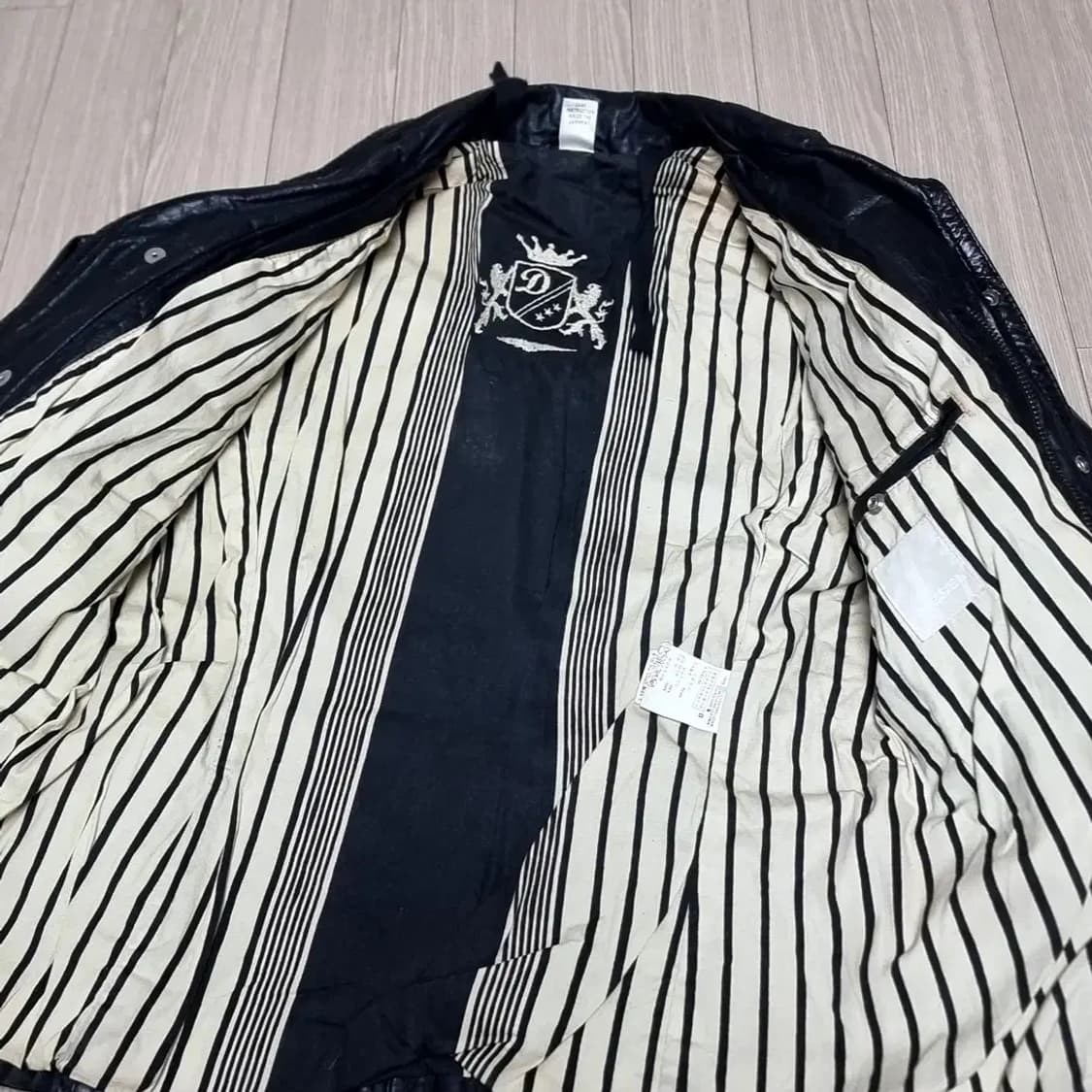 디젤 프리미엄 블랙 양가죽 사파리 자켓(95-100) 상품이미지3