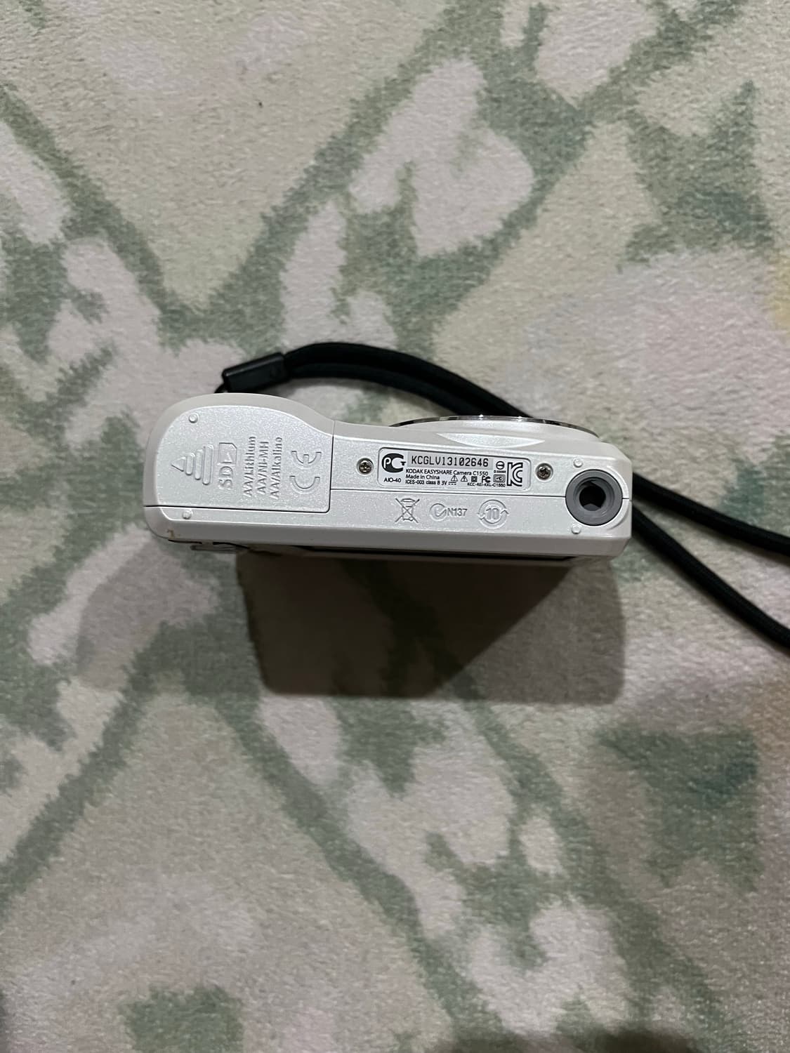 (미품) 코닥 c1550 화이트 빈티지 디카 카메라 가방 상품이미지4