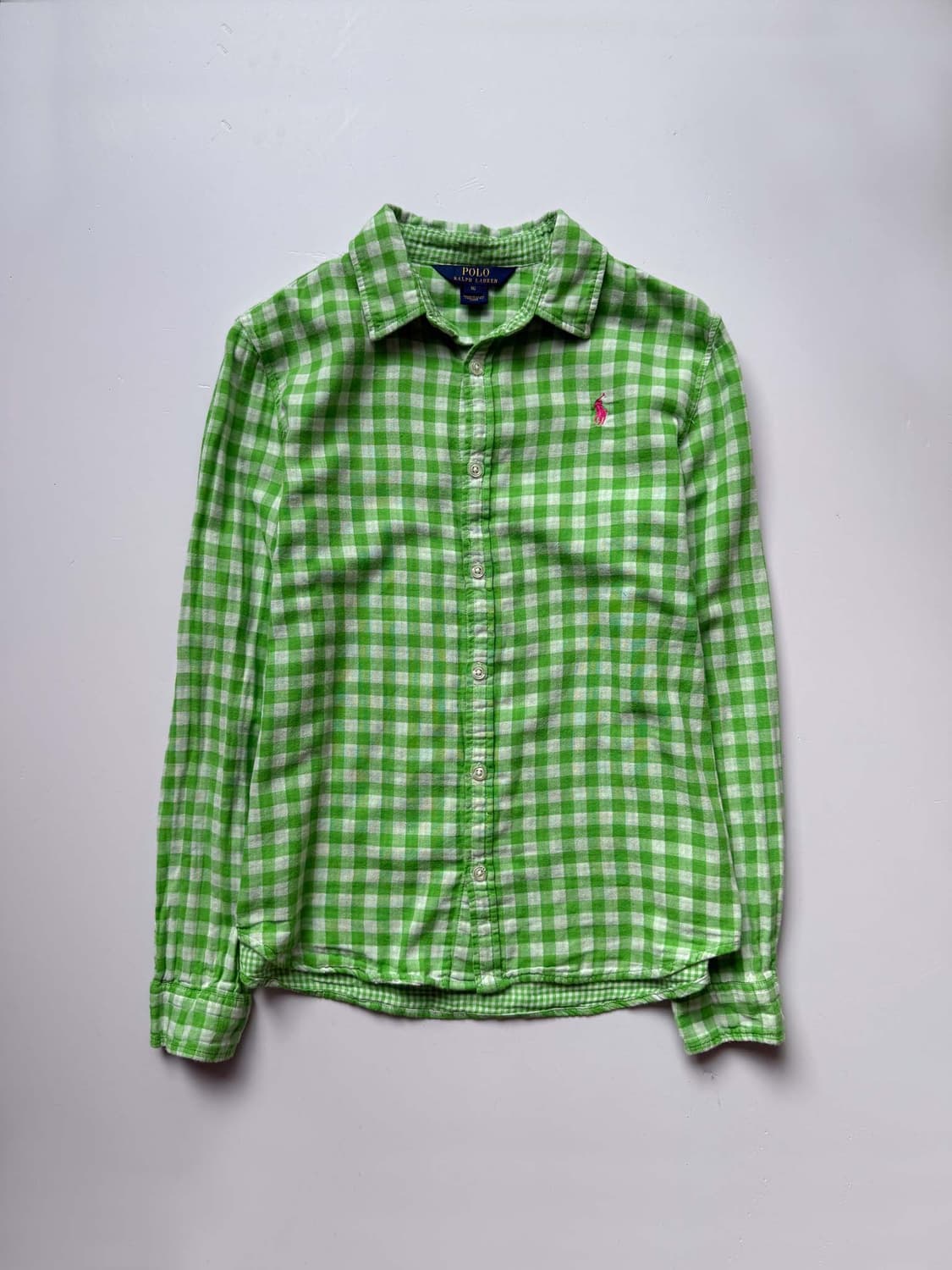 POLO RALPH LAUREN Green Check Shirt 0362 상품이미지1