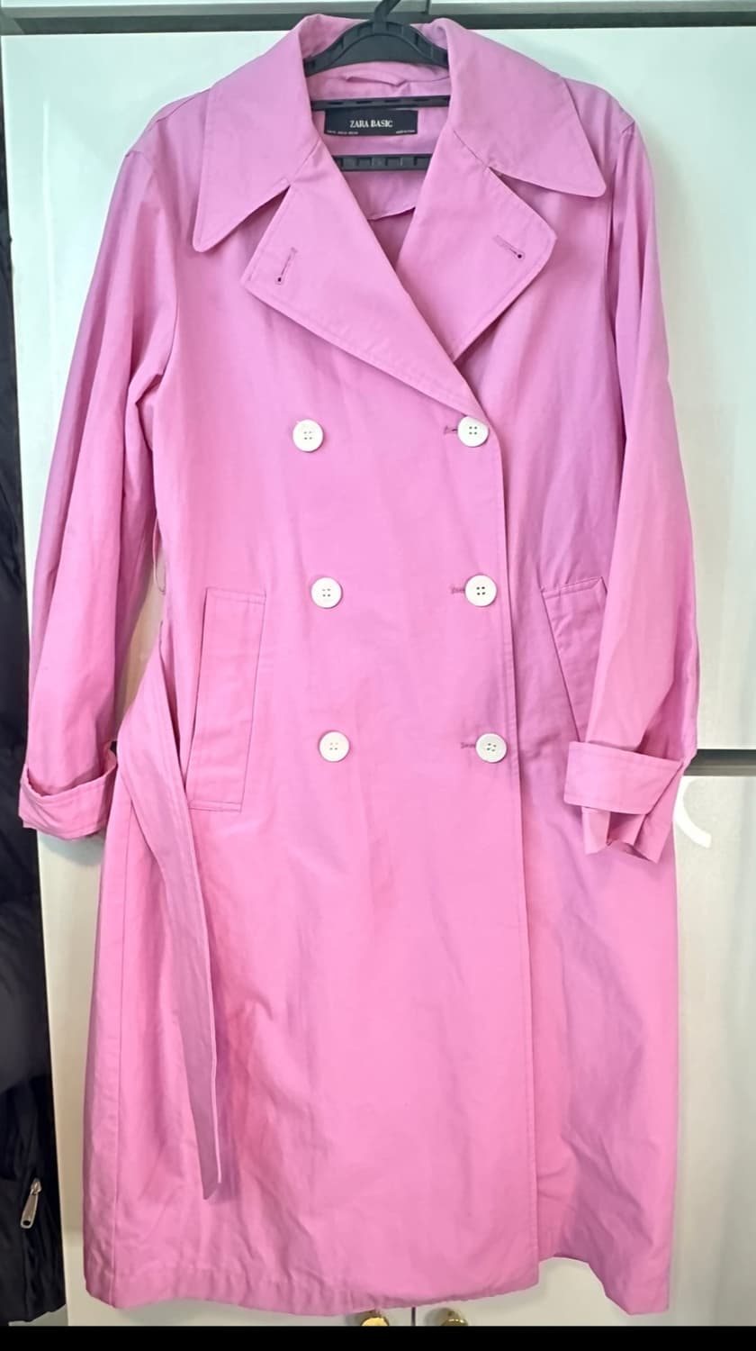 자라 베이직 핑크 트렌치코트 상품이미지1