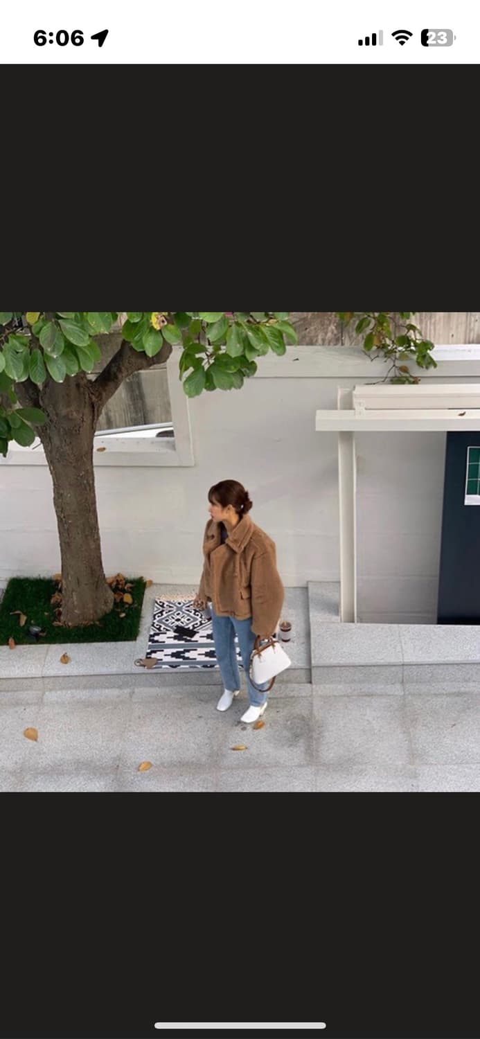 프론트로우 울 시어링 테디베어 코트 상품이미지5