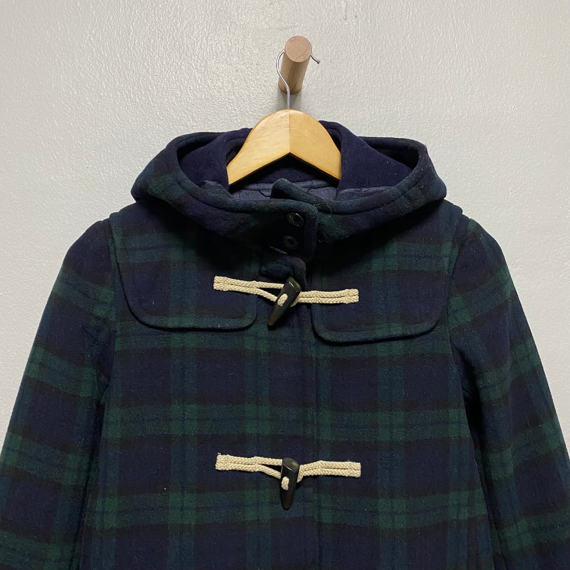 유니클로 체크 더플코트 상품이미지2