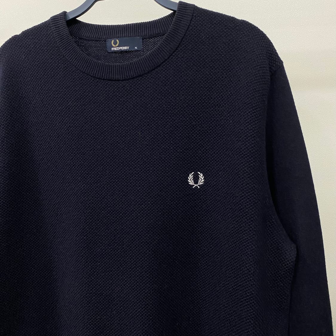 프레드페리 울 코튼 크루넥 니트 매장판 상품이미지3